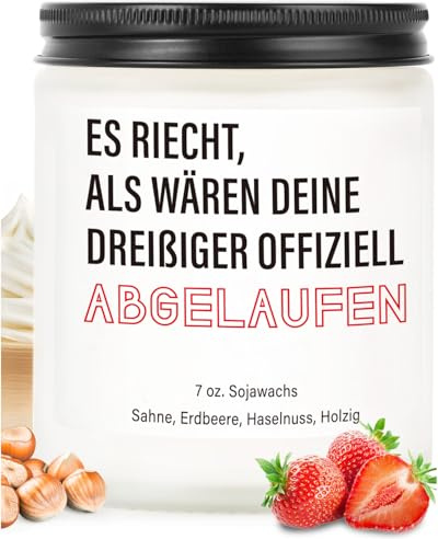 Geschenk 40 Geburtstag Frauen - Geschenk Zum 40 Geburtstag Frau, Meisterhafte Parfümkomposition, Cremigen, Erdbeeren und Haselnüssen Nuancen, Geburtstagsgeschenk für Frauen, Mama, Schwester,Freundin