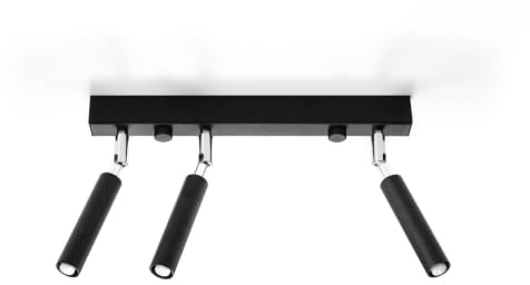Euluna Strahler Nicanor in Schwarz aus Metall (3 flammig, G9) - Deckenlampe Deckenleuchte Lampe Spot Wohnzimmerleuchte