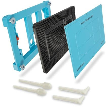 Karl Dahm Placa de pulsador para azulejos, placa de pulsador, placa de accionamiento, fácil montaje, acabado de alta calidad, diseño moderno y elegante, número de referencia 16916