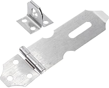 SHINEOFI 20pcs Heavy Duty Stainless Steel Padlock Hasp for Door Window Latch Padlock Clasp Secure Steel Lock Hasp