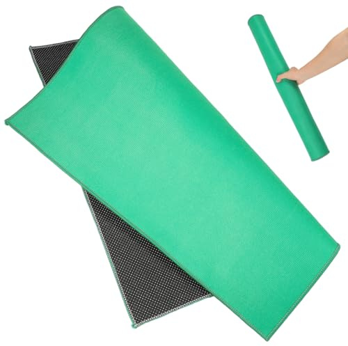 Abaodam Mahjong Tablecloth Mahjong Mat Game Table Thickened Mahjong Mat Mahjong Accessories Mahjong Game Mat Noise-reduction Mat Drinking Board Games Mat Square Mahjong Mat for Table Green