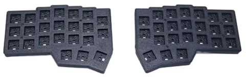 XXINGYULI Kit tastiera ergonomica divisa Corne V4 Modulo tastiera meccanica cablata personalizzata compatibile con VIA per uso ufficio(BLACK MX)