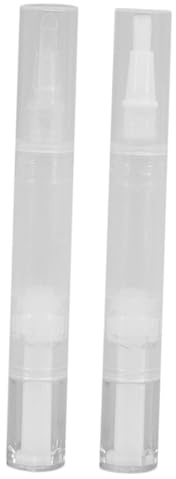 FOMIYES Lot de 2 Stylos à Huile pour Cuticules 5ml, Tube en Plastique Rechargeable, Anti-fuite, Design Ergonomique, Format Voyage pour Soin des Ongles | Tube Étanche, Design Ergonomique, Format Voyage, pour Huile Cuticules Ongles