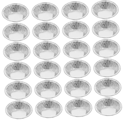 LOORGVEL 600pezzi Teglia in Alluminio Per Crostate Stampi Antiaderenti Per Biscotti e Dessert Pirottini Per Torte in Alluminio Piccole Teglie Per Crostate in Per Forno