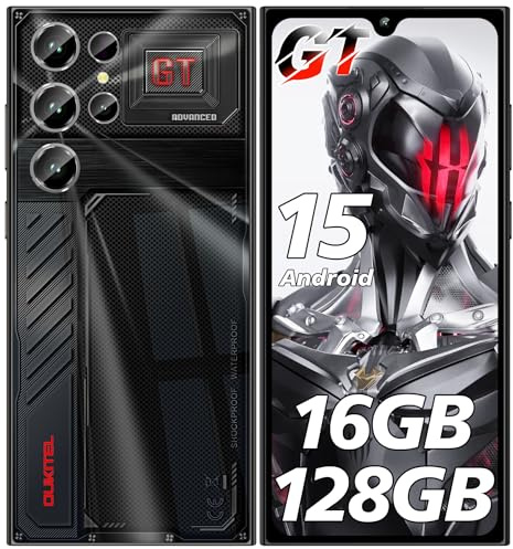 OUKITEL C61 GT (2026) Smartphone Ohne Vertrag - 6,88 16GB+128GB /1TB Handy Ohne Vertrag, 5150mAh 90Hz Bildschirm Android 15 Handy Günstig, 4G Dual SIM Simlockfreie Handys/Fingerabdruck/OTG/Face ID