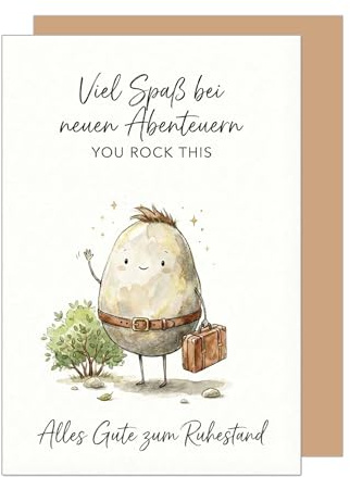Edition Seidel Premium Glückwunschkarte zum Ruhestand mit Umschlag. Ruhestandskarte Karte Grußkarte Spruch Sprüche Pension Rente freie Zeit Viel Spaß Abenteuer Kollege Kollegin Mann Frau (R181 SW026)