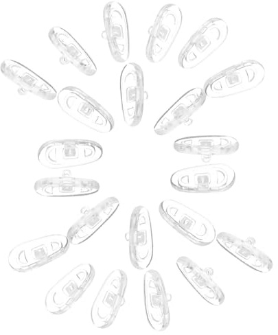 25 Pezzi Naselli Antiscivolo in Silicone per Occhiali | Occhiali e Occhiali da Sole, Inserimento Facile, Comodi e Facili da Pulire, Uso Fai da Te