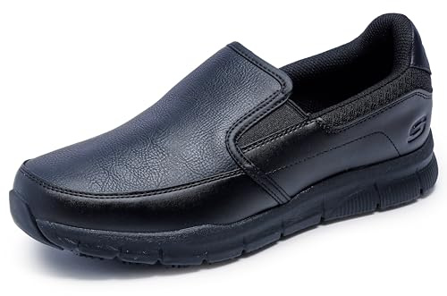 Skechers Men's Work Nampa-Groton Shoes, Black, 11W