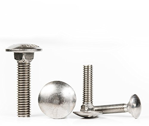 STAINLESS STEEL A2 CARRIAGE BOLTS CUP SQUARE COACH SCREWS DIN 603 (10, M6 x 50mm) H03BC