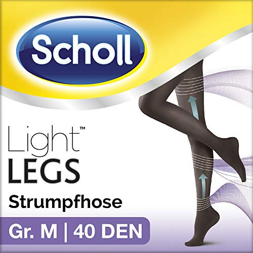 Scholl Light Legs Strumpfhose – Damen-Strumpfhose mit Kompressionsfunktion in M – Semi-transparente, schwarze Stützstrumpfhose – 1 Paar mit 40 DEN