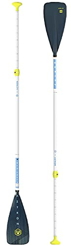 Aztron NEO JUNIOR 3-teiliges Fiberglas-Paddel, Unisex, Kinder, grau, 130-175 cm