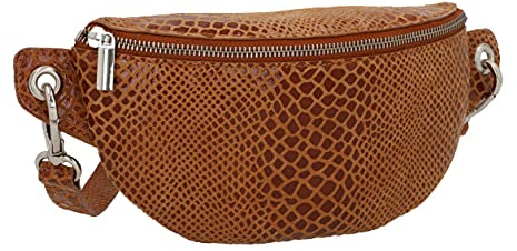 Gusti Bauchtasche Leder - Rosamonde Damen und Herren Gürteltasche Handtasche Tasche Braun Leder