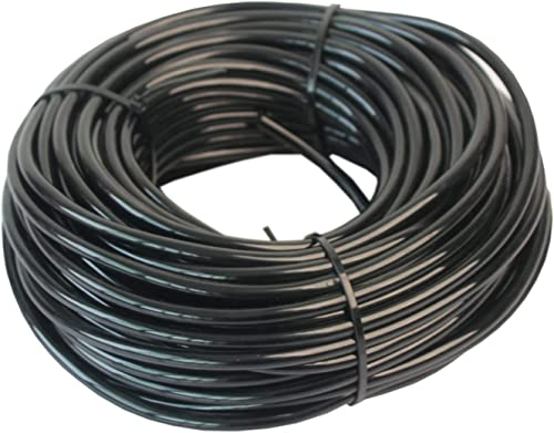 Hydrogarden Micro Irrigation Tube,Drip Irrigation Line, 20 Meter Watering Tubing Hose, I.D 4mm/O.D 7mm Black Supply Pipe for Garden Irrigation System