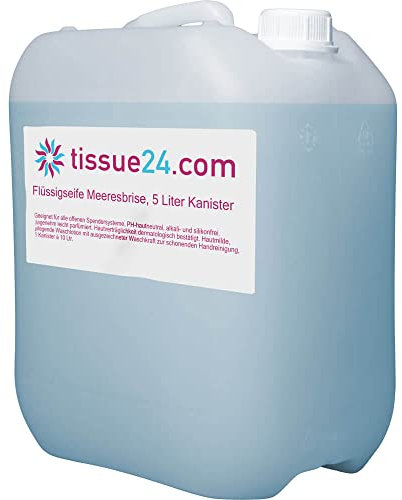 Flüssigseife, Meeresbrise, 5 Liter Kanister, Handseife, Cremeseife, Seife für Seifenspender