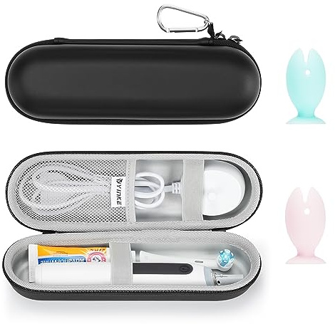 Yinke Reiseetui Zahnbürste Elektrische für Oral-B Pro für Philips Sonicare, mit Saugnapf Zahnbürste Schutzkappe Stilvoll, Langlebig Tolles Geschenk für Feiertage wie Weihnachten und den Kindertag