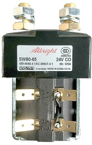 JOCCOS Contacteur CC modèle 24v 100A Albright sw80-65 for voiturette de Golf/transpalette/gerbeur