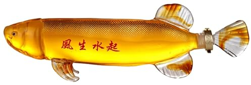 Carafes à vin Carafe à décanter en verre en forme de poisson, for Vodka, Brandy, Bar, liqueur, carafe créative, carafe à whisky personnalisée Exposition (Size : 1000ml/33.8oz)