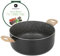 KASANOVA Cocotte 28 cm Pierre Noire Noir Cuisson