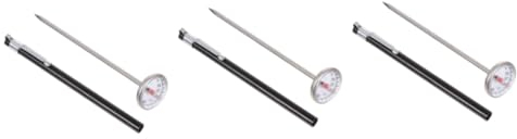 Alipis 3stücke Stainless Steel Küchenthermometer Für Lebensmittel Digitales Thermometer Zur Genauen Messung Von Wasser Milch Und Babynahrung Temperaturbereich Für Backen Und Grillen