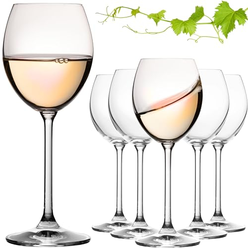 Imperial Venise Lot de 6 verres à vin blanc en cristal cristalline 250 ml Passe au lave-vaisselle