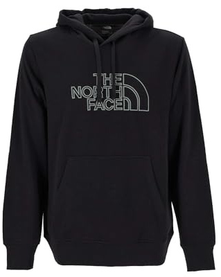 The North Face NF0A8C1BASW M Drew Peak Light Hoodie Sweatshirt Homme TNF Black/Duck Green Taille M