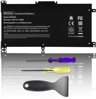 BK03XL HSTNN-LB7S UB7G Battery for HP Pavilion X360 14-BA 14M-BA Series 14-BA253CL 14M-BA114DX 14M-BA011DX 14-BA1XX 14-BA2XX 14-BA153CL 14-BA125CL 14M-BA013DX 14-BA175NR 14M-BA1XX 14M-BA0XX 916811-855