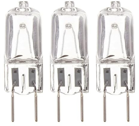 3 Pack Halogen Bulbs G5.3 12V 50W Microwave Oven Light Bulb Replacement for GE