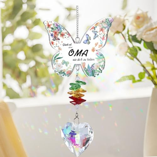 Kristall-Sonnenfänger als Geschenk für die Beste Oma von Enkel - Du wirst Oma Geburtstag und Ostern