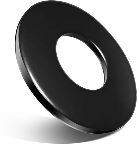 Jyvex 40 Stück Unterlegscheiben M8 Schwarz, M8x20 Edelstah Beilagscheiben DIN 9021 A2 V2A Karosseriescheiben Groß Flach Unterlegscheiben, Rostfreie Flat Washers für Schrauben, Muttern, Gewindestange