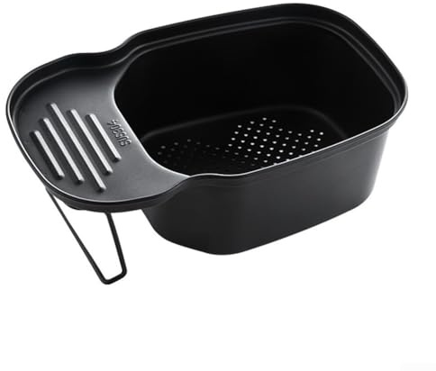 Passoire hygiénique en acier inoxydable parfaitement adaptée aux besoins de cuisine à la maison (noir)