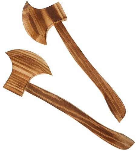 FIXOSHEE 2pièces Haches Bois pour Décoration Halloween Jouets Bois Accessoires de Costumes