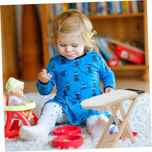 Kisangel 12 en Bois et Coton Blanc, Mobilier Décoratif pour Maison de Poupée, Accessoire Miniature pour Micro-espaces, Ornement de Table en Fer Réaliste