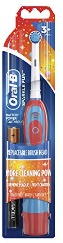 Oral-B Pro-Health Sparkle Fun Battery Power Kids Electric Toothbrush with Replaceable Sensitive Brush Head, for Kids 3+