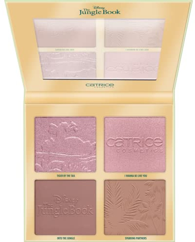 CATRICE Disney The Jungle Book Face Palette, Contouring, Nr. 010, Mehrfarbig, 4 Farben, definierend, strahlend, vegan, ölfrei, ohne Alkohol, Parabene, 1er Pack, 152.0 grams, 215.63 milliliters