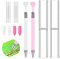 Vesaneae 2 Stück DIY Diamant Malerei Stift mit Nachfüllbarer Wachsstift,5D Diamond Painting Punkt Pen,Nagelkunst Diamond Painting Tools (Weiß, Rosa)