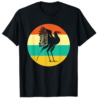 Schütze Serpentarius Vintage Sekretär Vogel T-Shirt