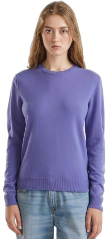 United Colors of Benetton Maglia G/C M/L 1002d1k01, Mujer, Violeta, M