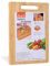 IPEA Tabla de cortar rectangular de madera para verduras, frutas, salami – Tabla de cocina multiusos para cortar y servir aperitivos, pan, verduras, queso – Bandeja de bambú con ojal