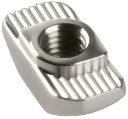 Nutensteine, Hammermutter, Nutmuttern, Nutsteine mit und ohne Federkugel TYP B, TYP I, vernickelt (Nutstein Nut 8, M4, 50 Stück)