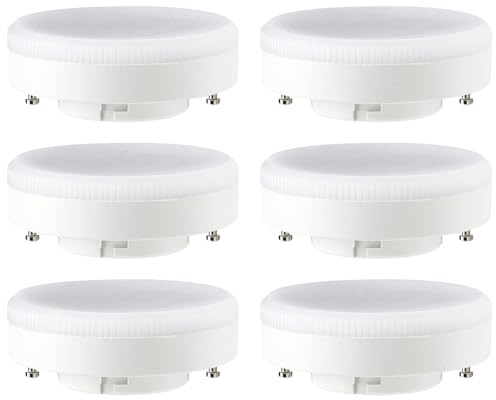 NCC-Licht LED Leuchtmittel 7W GX53 matt 598lm warmweiß 2700K Ø75x27mm (6 Stück)