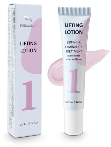 PERMANIA Lifting Lotion - Améliorés Rehaussement de Cils et Soucils, Utilisez pour Ramollir les Cils et Sourcils, Formule sûre | Conception de Tube Pratique, Effet de Curling dure jusqu'à 4 Semaines