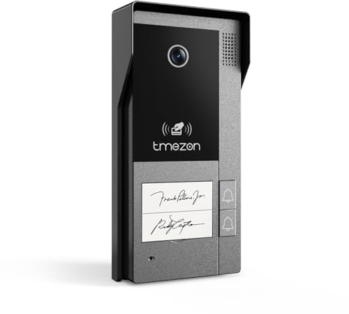 TMEZON MZ-D90 campanello esterno CON DUE pulsanti, 2 Fili per monitor MZ-M790 Videocitofono