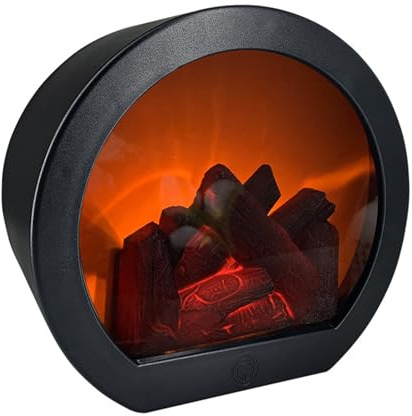 Xijobido Lámpara de Chimenea | Mini Chimenea,LED Eléctrico Con Llama Realista Para Decoración Interior Exterior Jardín
