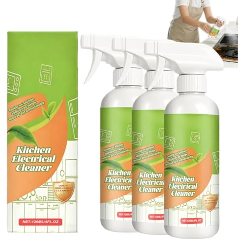 Electrolyzed Ions Kitchen Cleaner Spray, Kitchen Degreasers for Stove Glass Top Cleaner & Stainless Steel Cleaners, Induction Cooktop Cleaners, Oven Degreasers & Dishwasher Cle/aner (3)