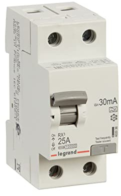LEGRAND, FI-Schutzschalter 25A, 30mA Fehlerstromschutzschalter/RCD, 2-polig - 25A / 30mA, 402036
