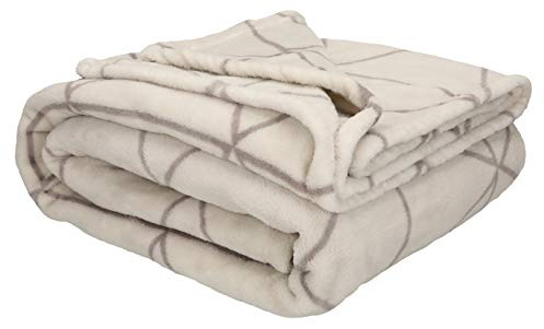 Betz Wohndecke Kuscheldecke Tagesdecke XXL DREI-ECK Größe 150x200 cm Farbe Beige