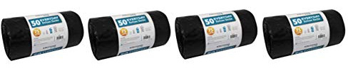 Kingfisher 50 Everyday Dustbin Liners Bin Bags Refuse 75 Litre Size Sacks (4x (50 Bags)