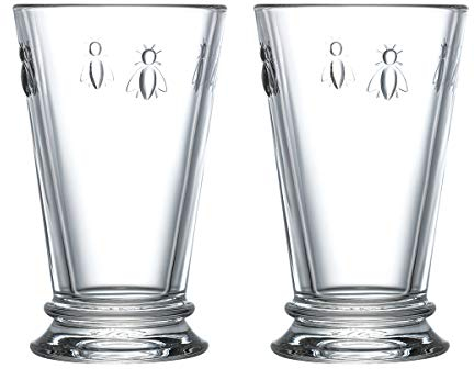La Rochere Set of 2 Bee Long Drink Glasses 31cl