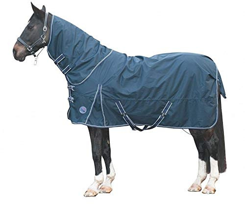 HKM Winterdecke Halsteil (abnehmbar) 300g Füllung 600D Starter dunkelblau