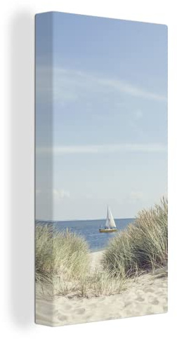 MuchoWow© Leinwand Bilder, Einzigartige Wanddeko mit Rahmen, Nordsee